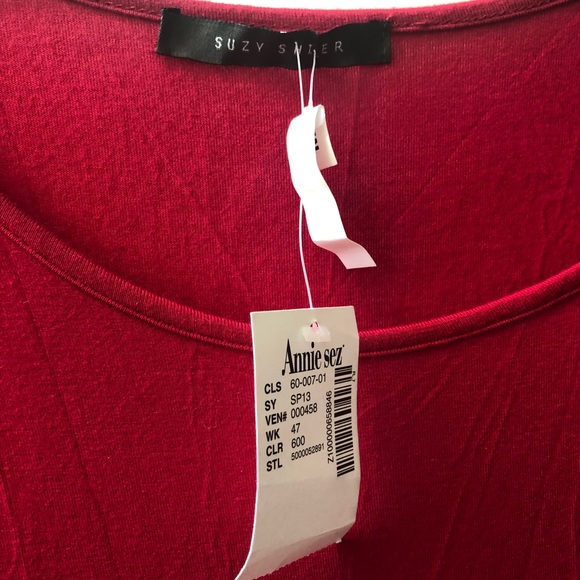 NWT Red Bodycon Dress Suzy Shier Size Medium - Picture 4 of 8